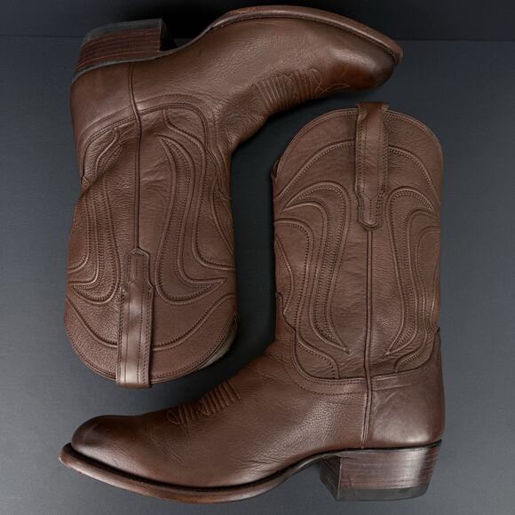 Tecovas The Cartwright Men’s 10D Hazelnut Leather Cowboy Western Boots Mexico main image 9
